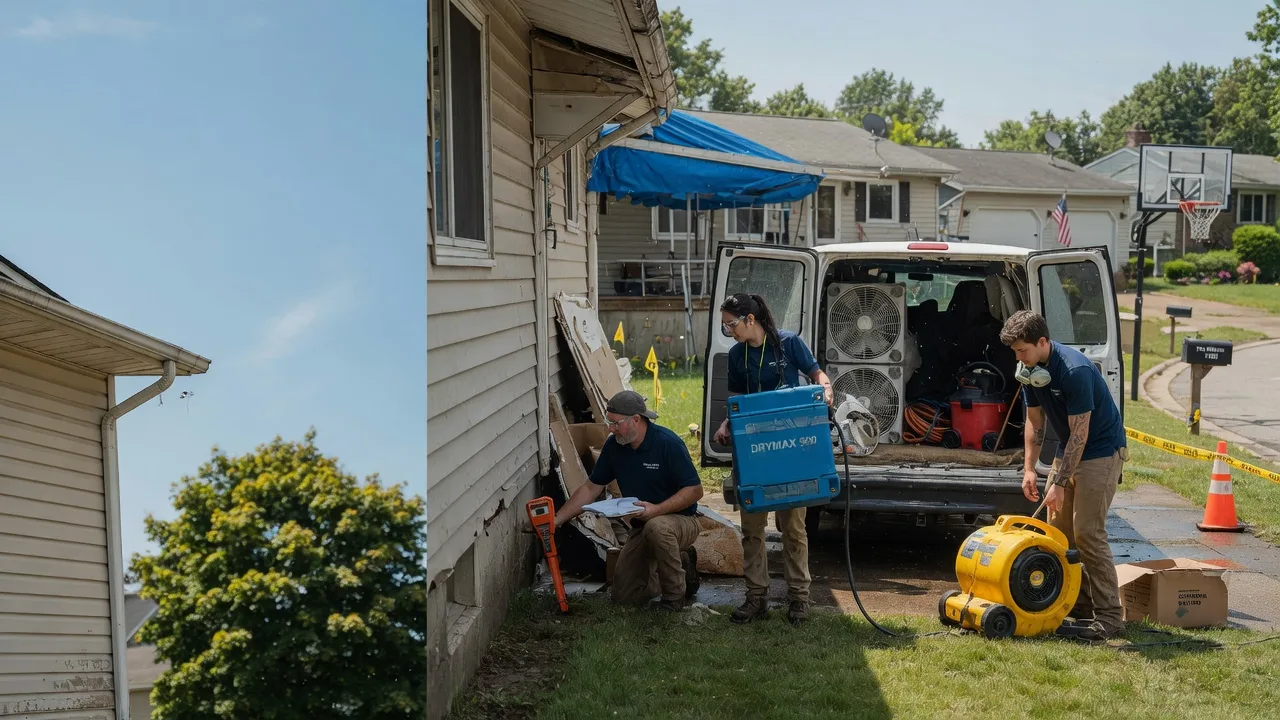Ceiling Leak Cleanup in Glenwood, IN near me