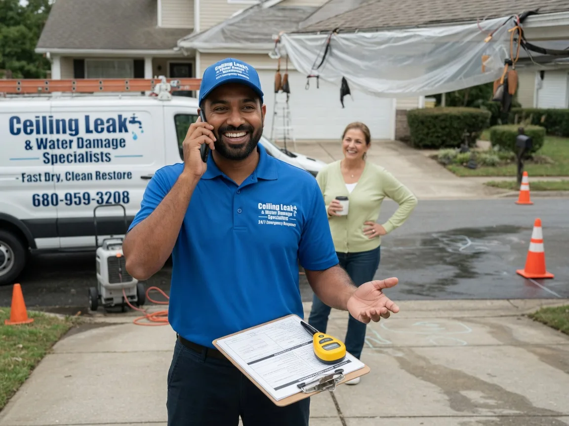 Ceiling Leak Cleanup Glenwood, IN FAQs